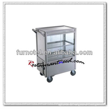 S097 Edelstahl Küche Kuchen Servise Trolley